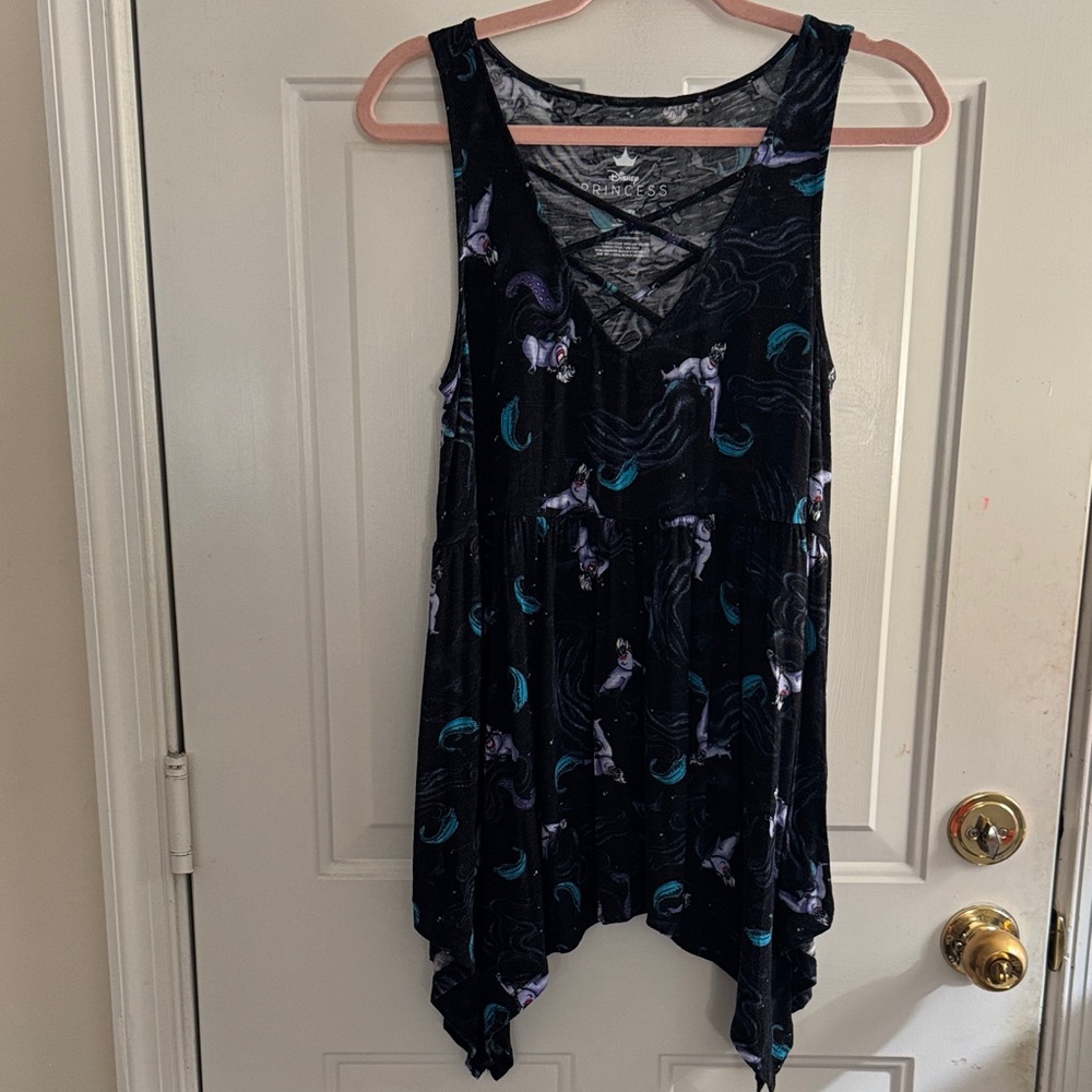 TORRID Disney Ursula Shark Bite Sleeveless shirt
